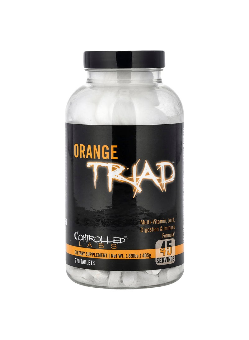 Orange Triad™, Multi-Vitamin, Joint, Digestion & Immune Formula, 270 Tablets